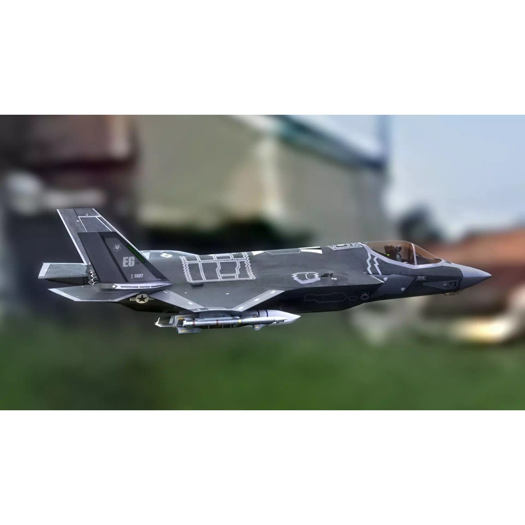 F35A Lightning II 3D Model – Fully Rigged Low-Poly Military Aircraft - View 7