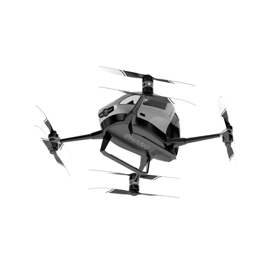 Ehang 184 Drone-Taxi 3D Model – High Poly PBR Game Asset, FBX - View 11