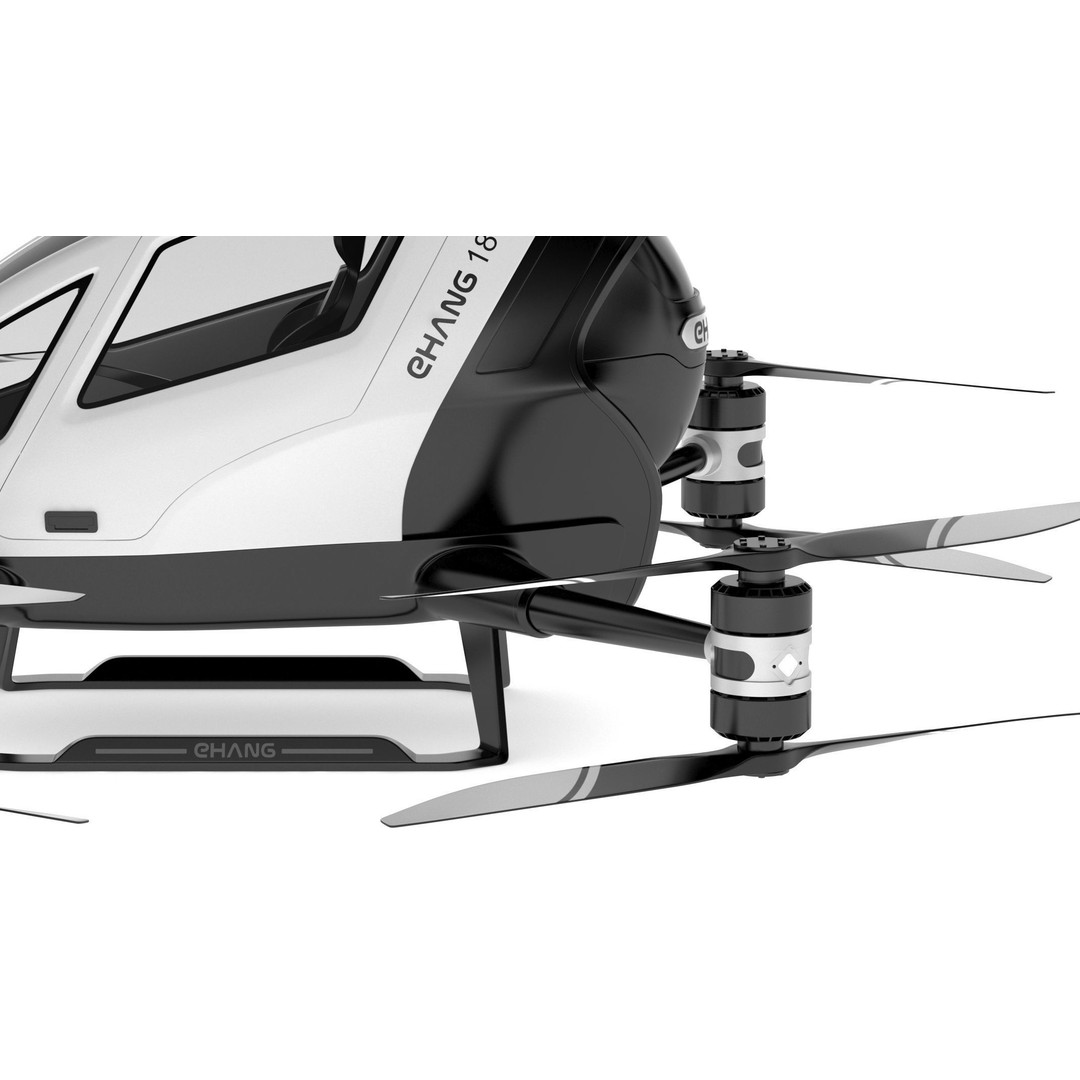 Ehang 184 Drone-Taxi 3D Model – High Poly PBR Game Asset, FBX - View 18