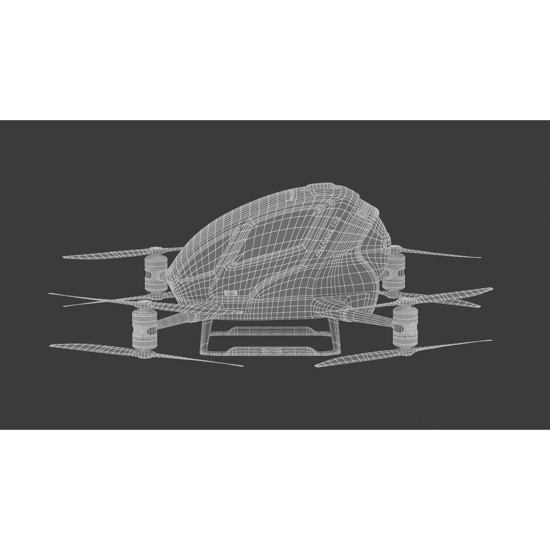 Ehang 184 Drone-Taxi 3D Model – High Poly PBR Game Asset, FBX - View 30