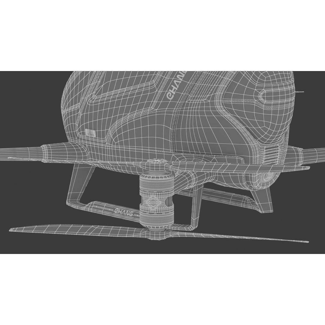 Ehang 184 Drone-Taxi 3D Model – High Poly PBR Game Asset, FBX - View 39
