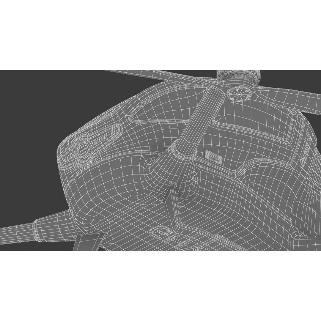 Ehang 184 Drone-Taxi 3D Model – High Poly PBR Game Asset, FBX - View 43