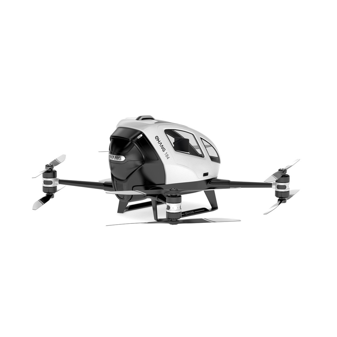 Ehang 184 Drone-Taxi 3D Model – High Poly PBR Game Asset, FBX - View 5