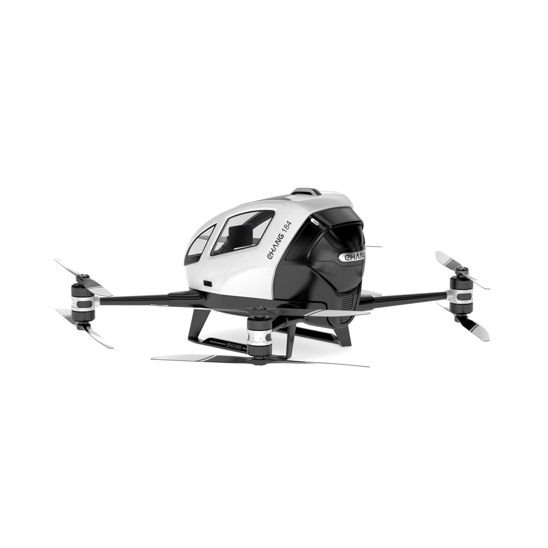 Ehang 184 Drone-Taxi 3D Model – High Poly PBR Game Asset, FBX - View 7