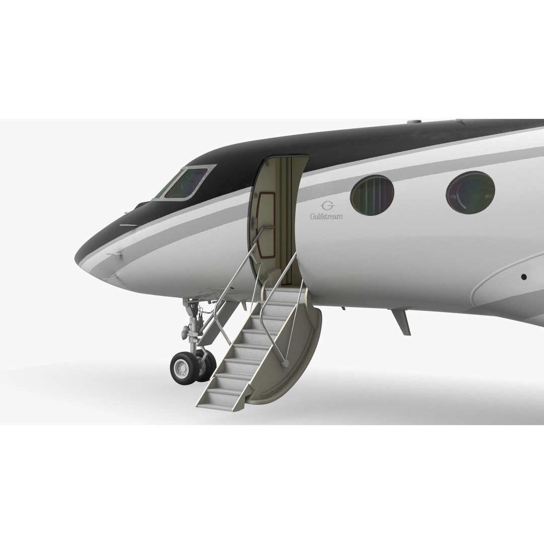 Gulfstream G800 3D Model – Large Business Jet, PBR, FBX - View 15