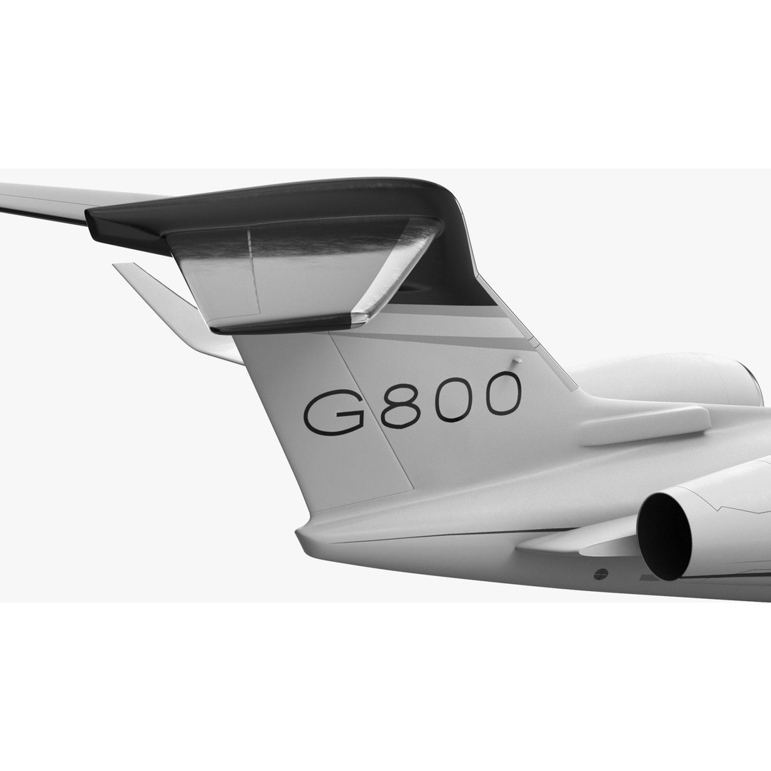 Gulfstream G800 3D Model – Large Business Jet, PBR, FBX - View 20
