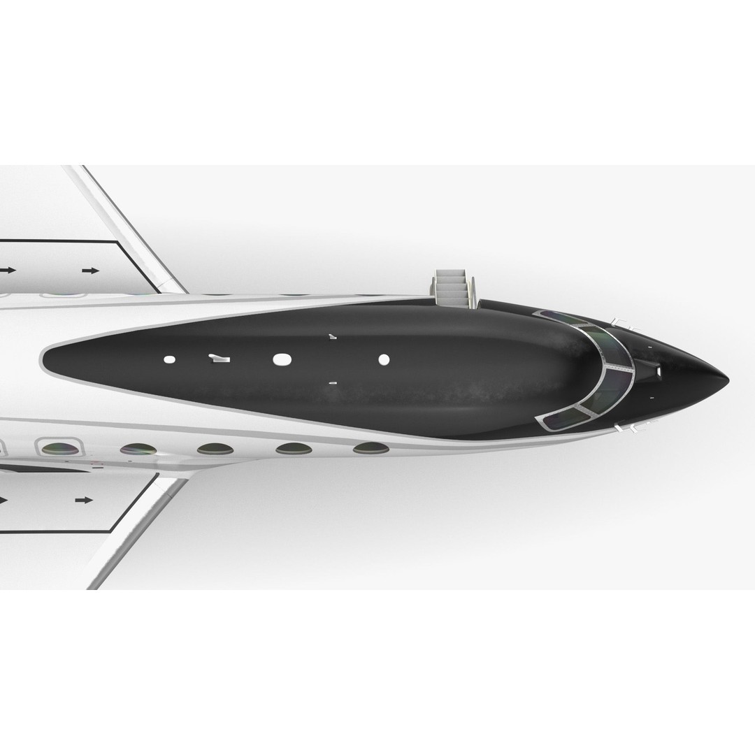 Gulfstream G800 3D Model – Large Business Jet, PBR, FBX - View 21