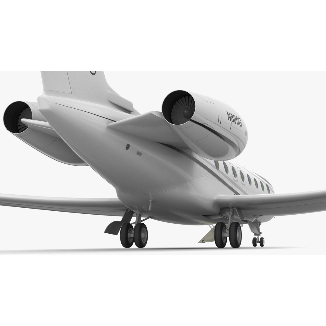 Gulfstream G800 3D Model – Large Business Jet, PBR, FBX - View 22