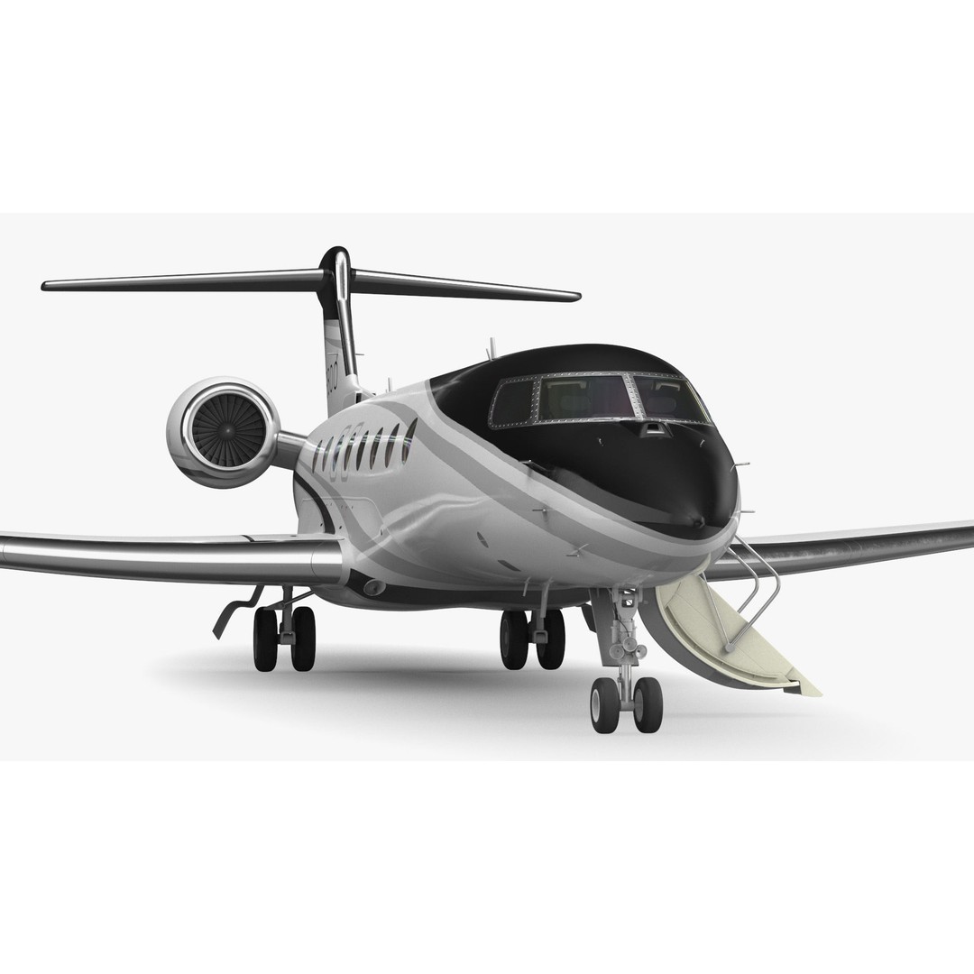 Gulfstream G800 3D Model – Large Business Jet, PBR, FBX - View 23