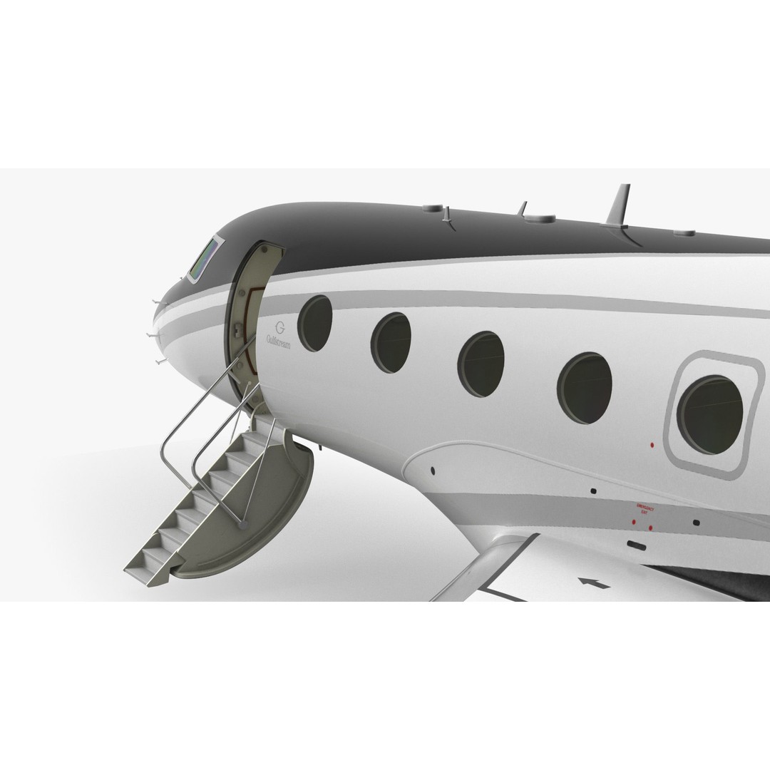 Gulfstream G800 3D Model – Large Business Jet, PBR, FBX - View 24