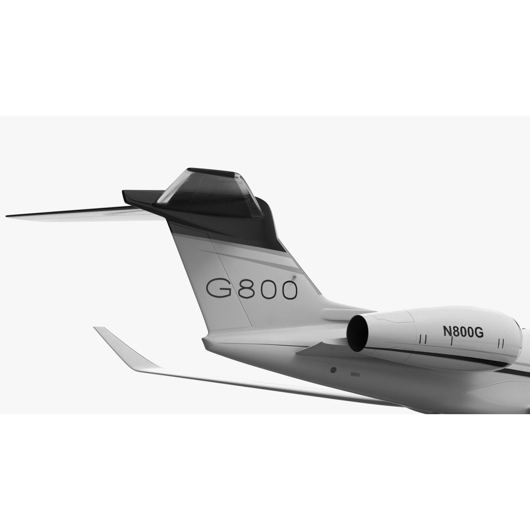 Gulfstream G800 3D Model – Large Business Jet, PBR, FBX - View 26