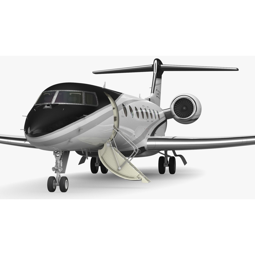 Gulfstream G800 3D Model – Large Business Jet, PBR, FBX - View 27
