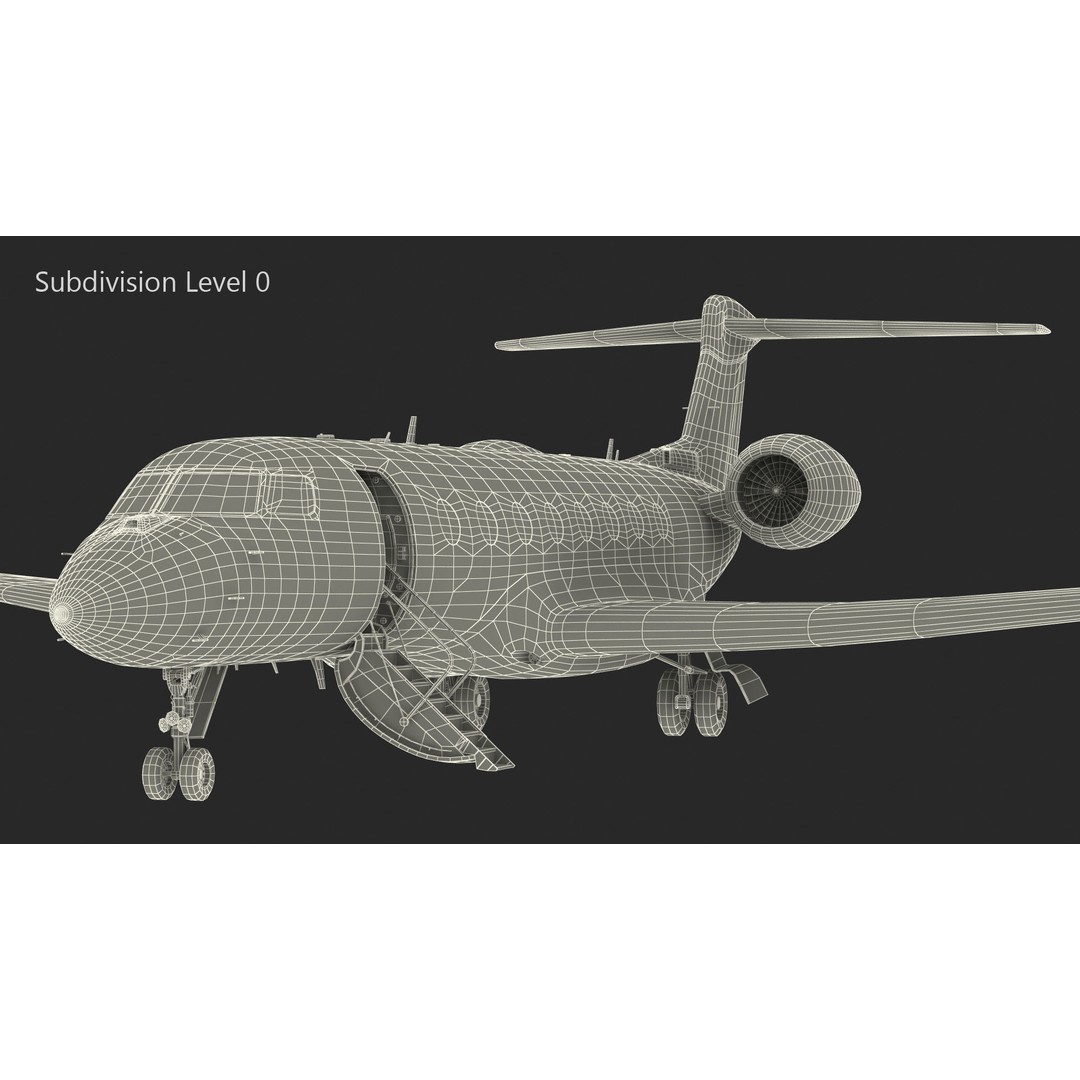 Gulfstream G800 3D Model – Large Business Jet, PBR, FBX - View 29