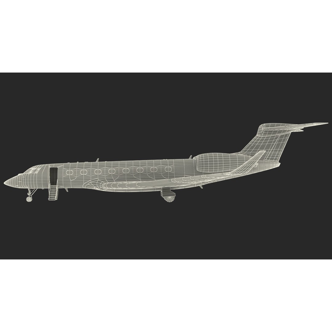 Gulfstream G800 3D Model – Large Business Jet, PBR, FBX - View 36