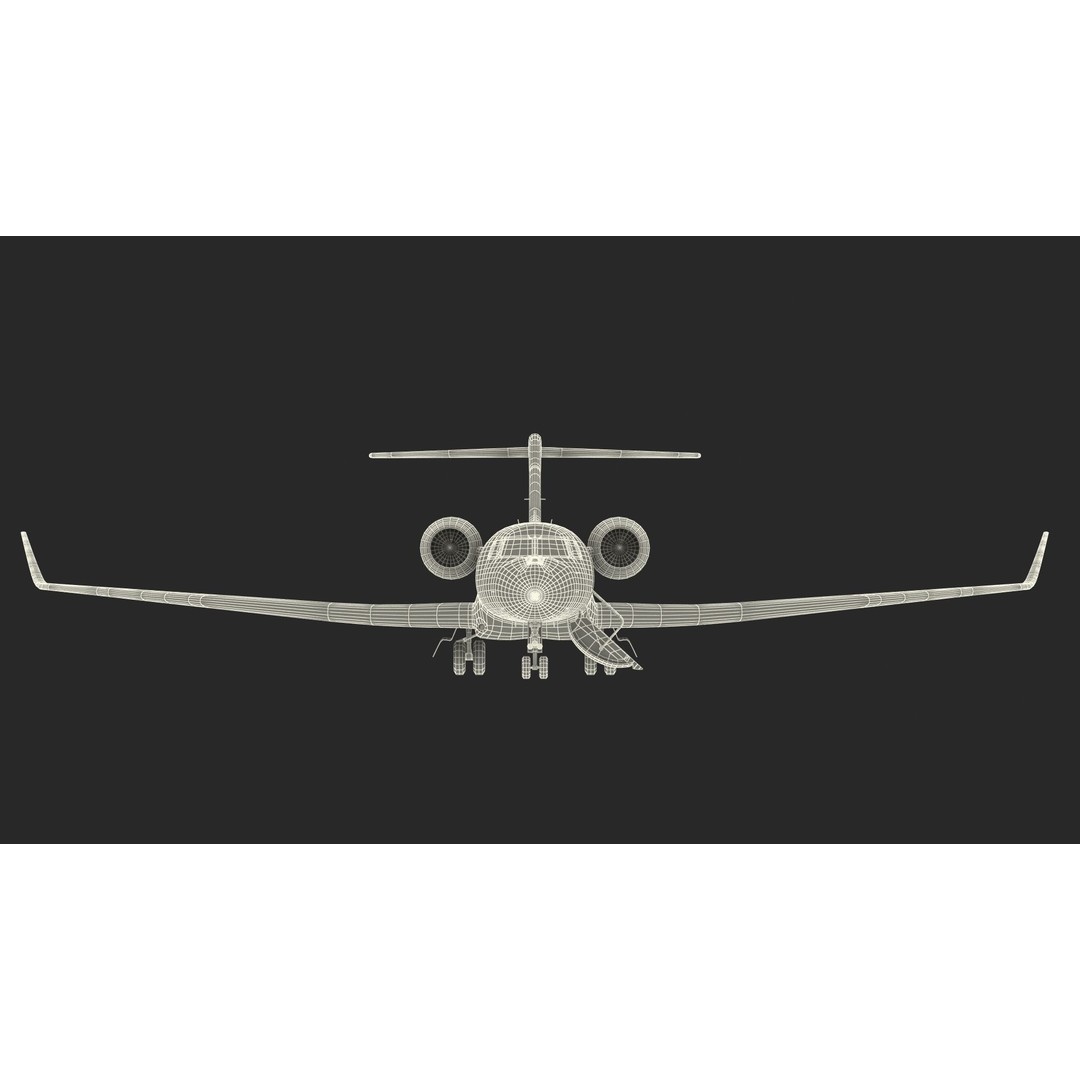 Gulfstream G800 3D Model – Large Business Jet, PBR, FBX - View 37