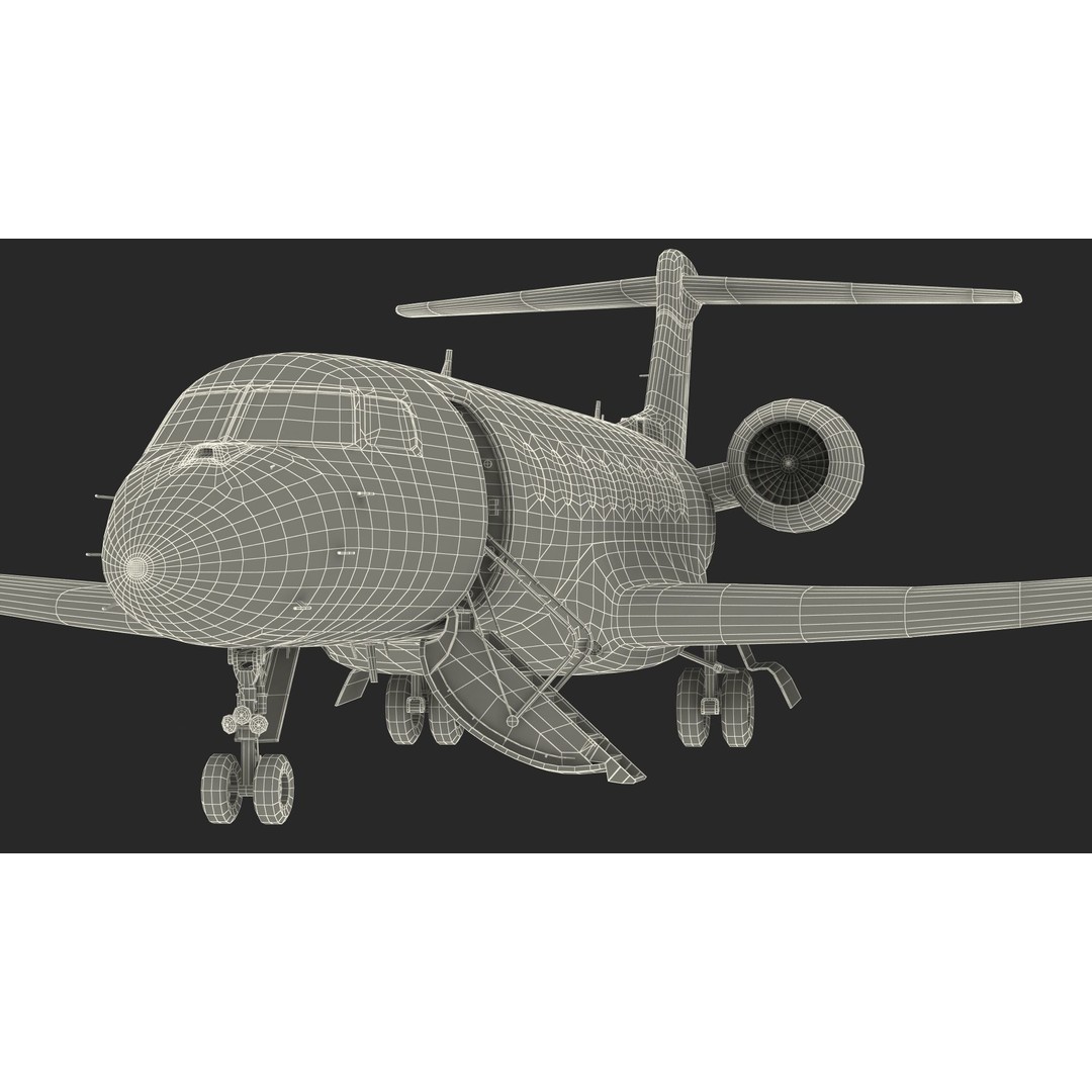 Gulfstream G800 3D Model – Large Business Jet, PBR, FBX - View 38
