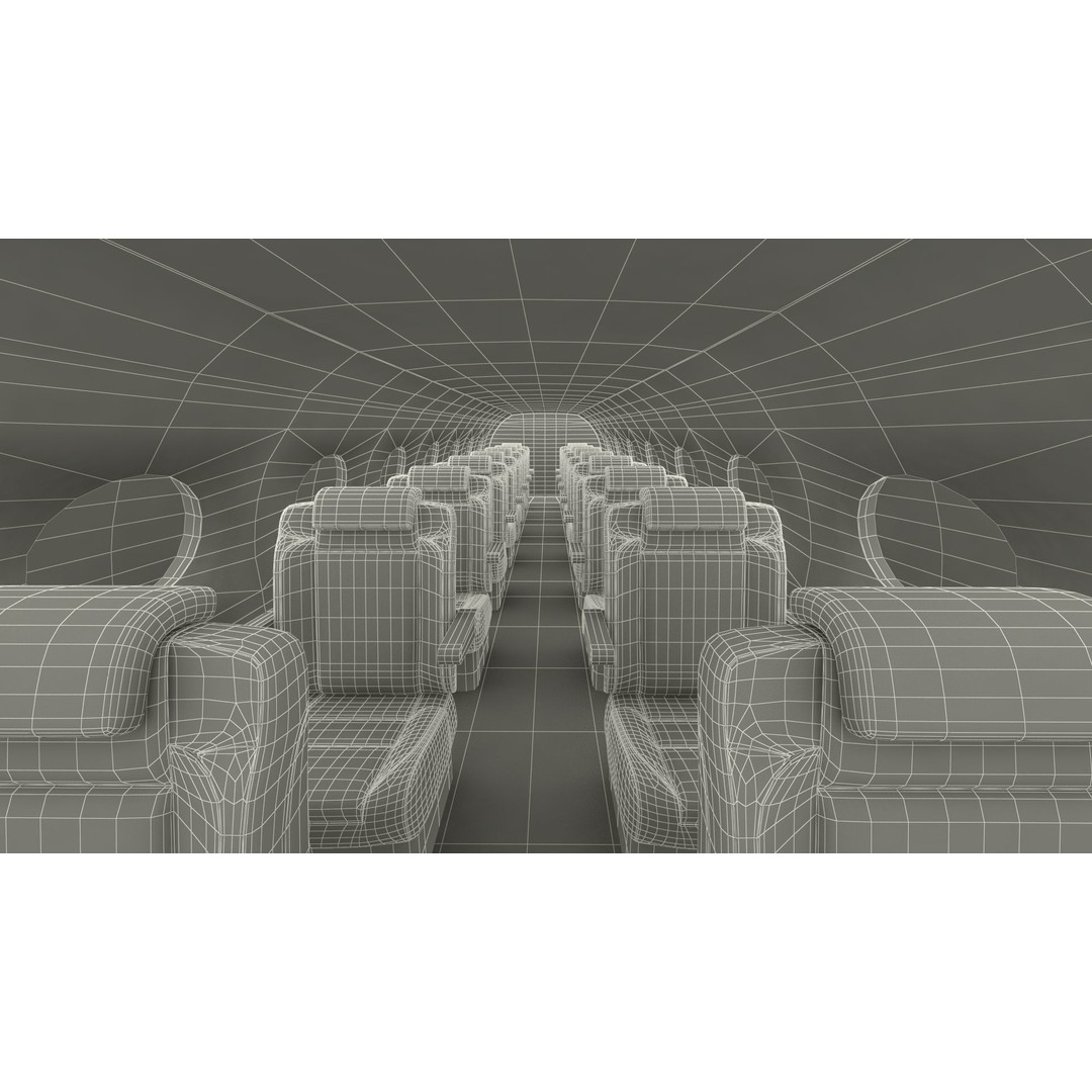 Gulfstream G800 3D Model – Large Business Jet, PBR, FBX - View 41