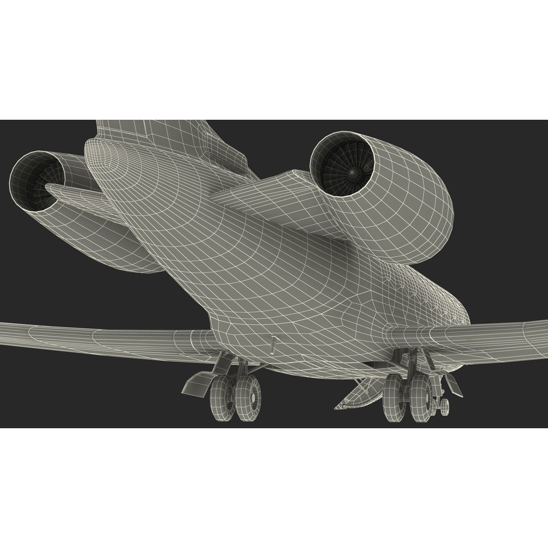 Gulfstream G800 3D Model – Large Business Jet, PBR, FBX - View 44