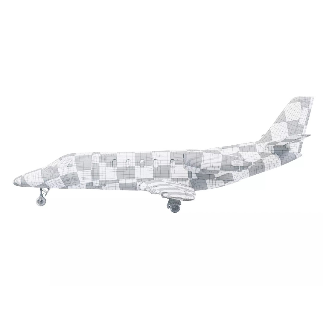 Cessna Citation XLS 3D Model – High Poly Aircraft for Animation, FBX