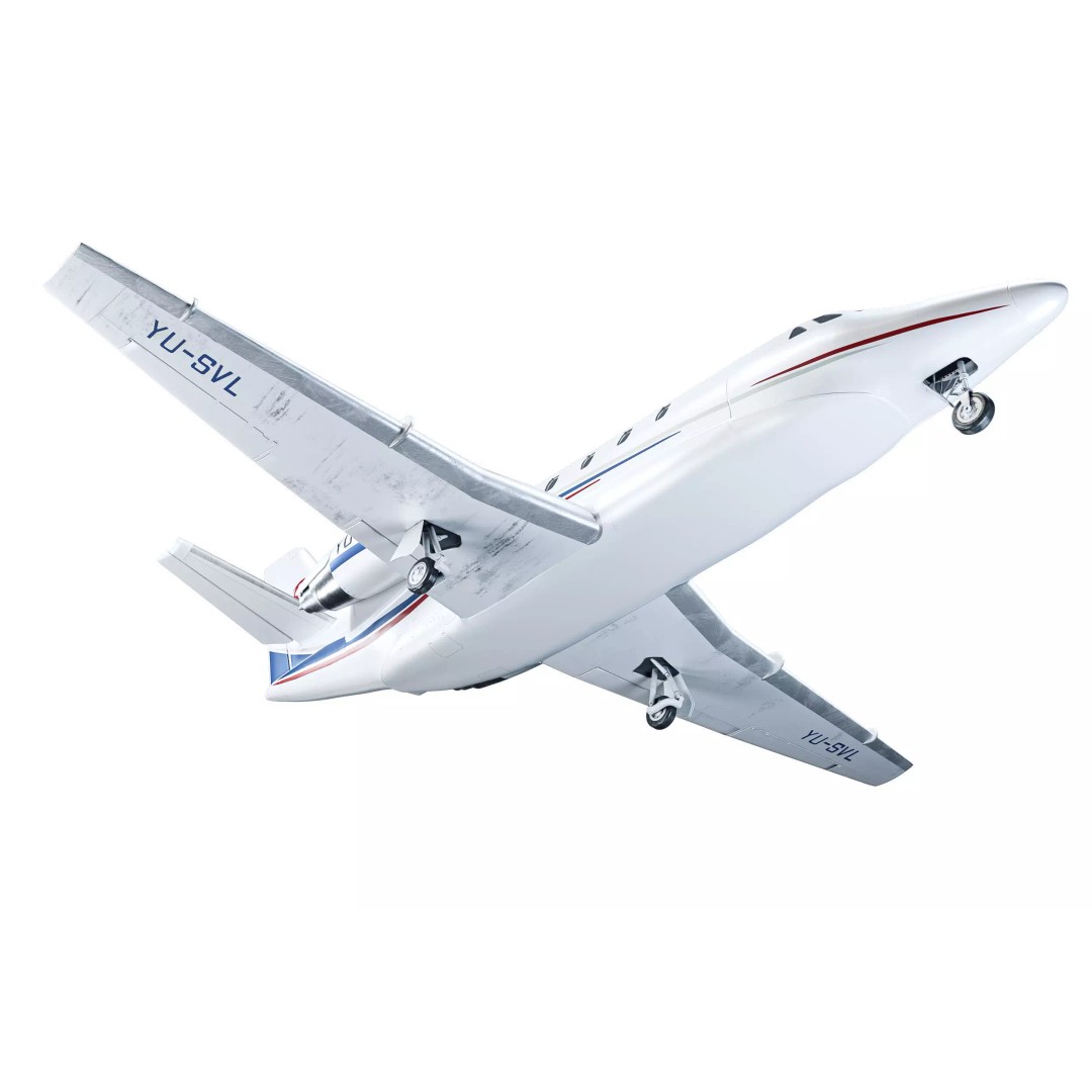 Cessna Citation XLS 3D Model – High Poly Aircraft for Animation, FBX - View 7