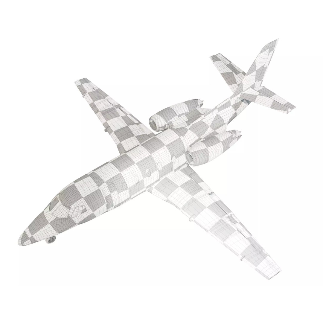 Cessna Citation XLS 3D Model – High Poly Aircraft for Animation, FBX - View 9