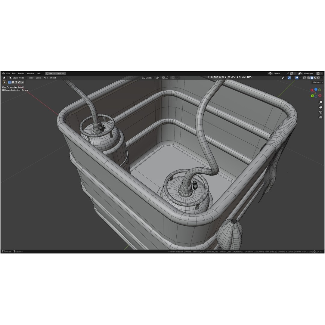 Hot Air Balloon 3D Model – PBR Game Asset, FBX, OBJ - View 101