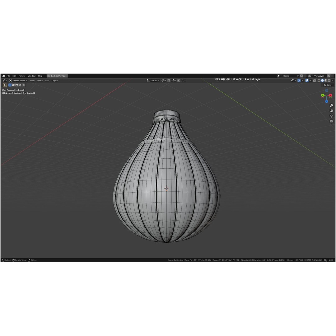 Hot Air Balloon 3D Model – PBR Game Asset, FBX, OBJ - View 46