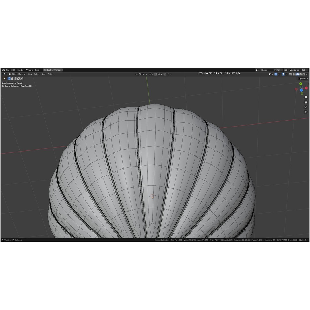 Hot Air Balloon 3D Model – PBR Game Asset, FBX, OBJ - View 47