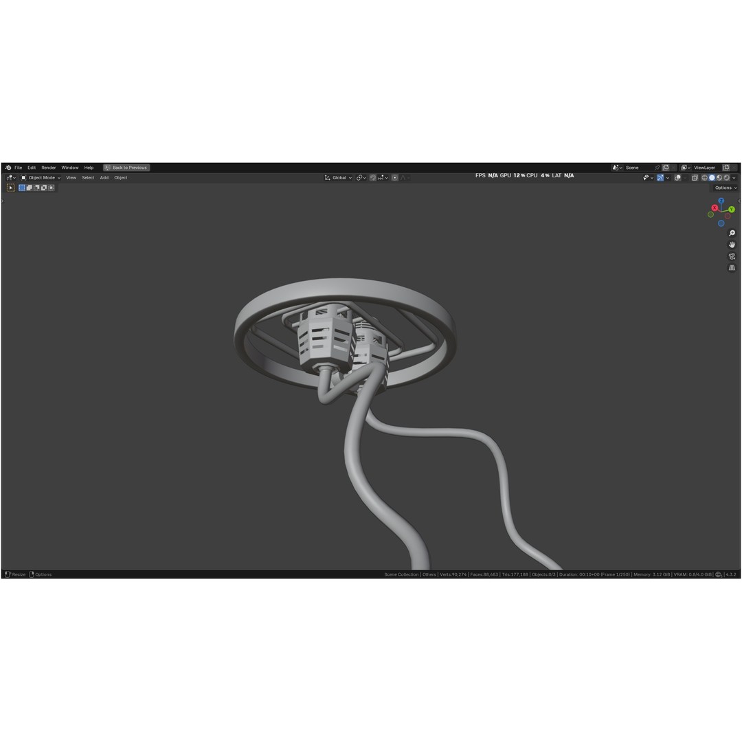 Hot Air Balloon 3D Model – PBR Game Asset, FBX, OBJ - View 53