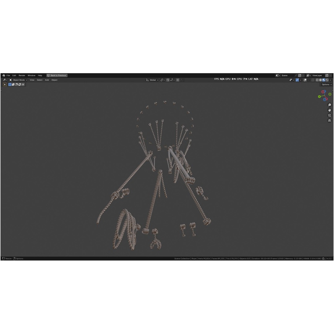 Hot Air Balloon 3D Model – PBR Game Asset, FBX, OBJ - View 74