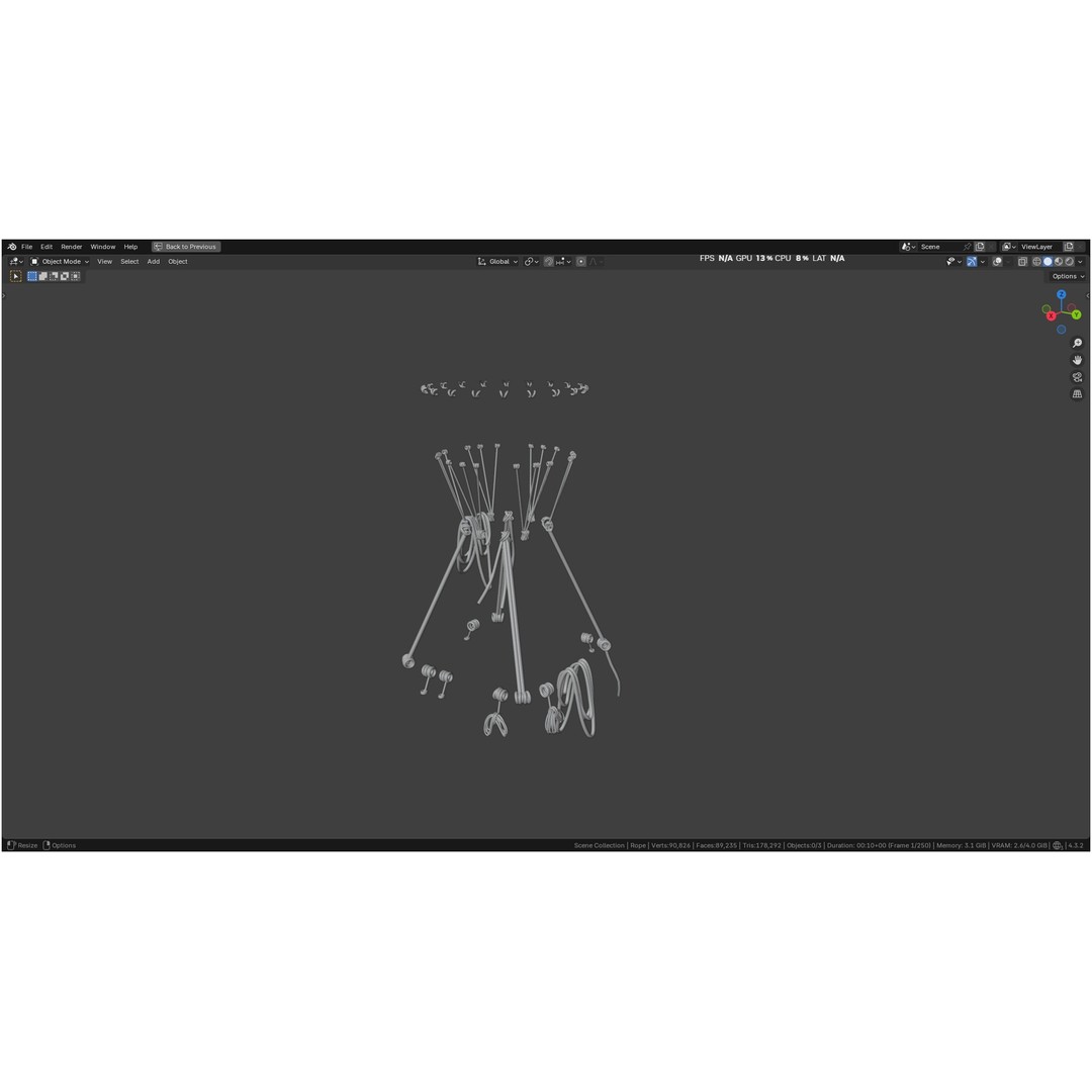 Hot Air Balloon 3D Model – PBR Game Asset, FBX, OBJ - View 75