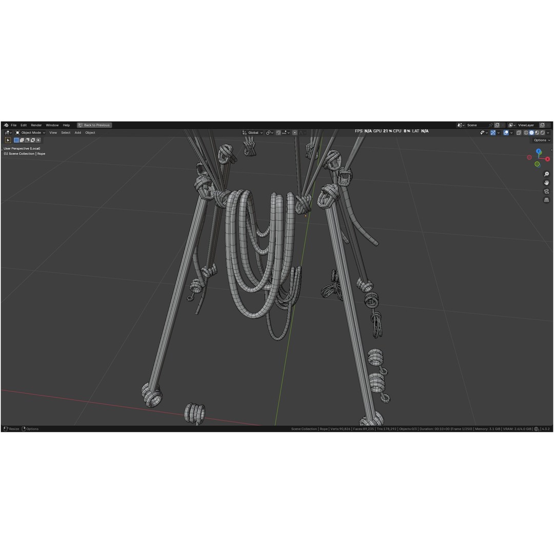 Hot Air Balloon 3D Model – PBR Game Asset, FBX, OBJ - View 85