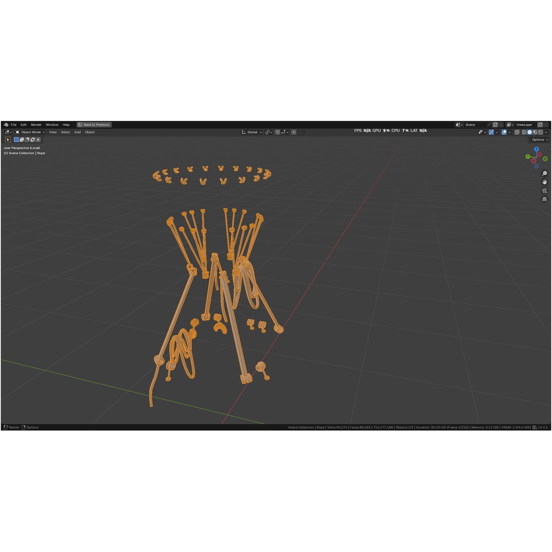 Hot Air Balloon 3D Model – PBR Game Asset, FBX, OBJ - View 88