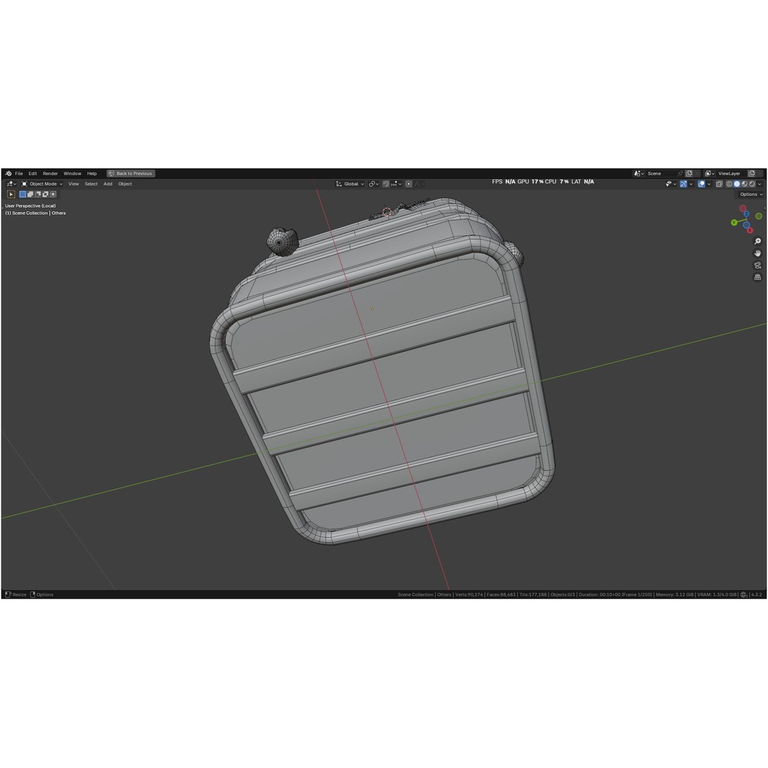 Hot Air Balloon 3D Model – PBR Game Asset, FBX, OBJ - View 92