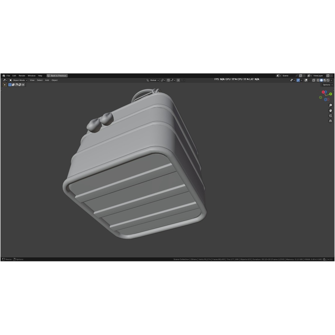 Hot Air Balloon 3D Model – PBR Game Asset, FBX, OBJ - View 99