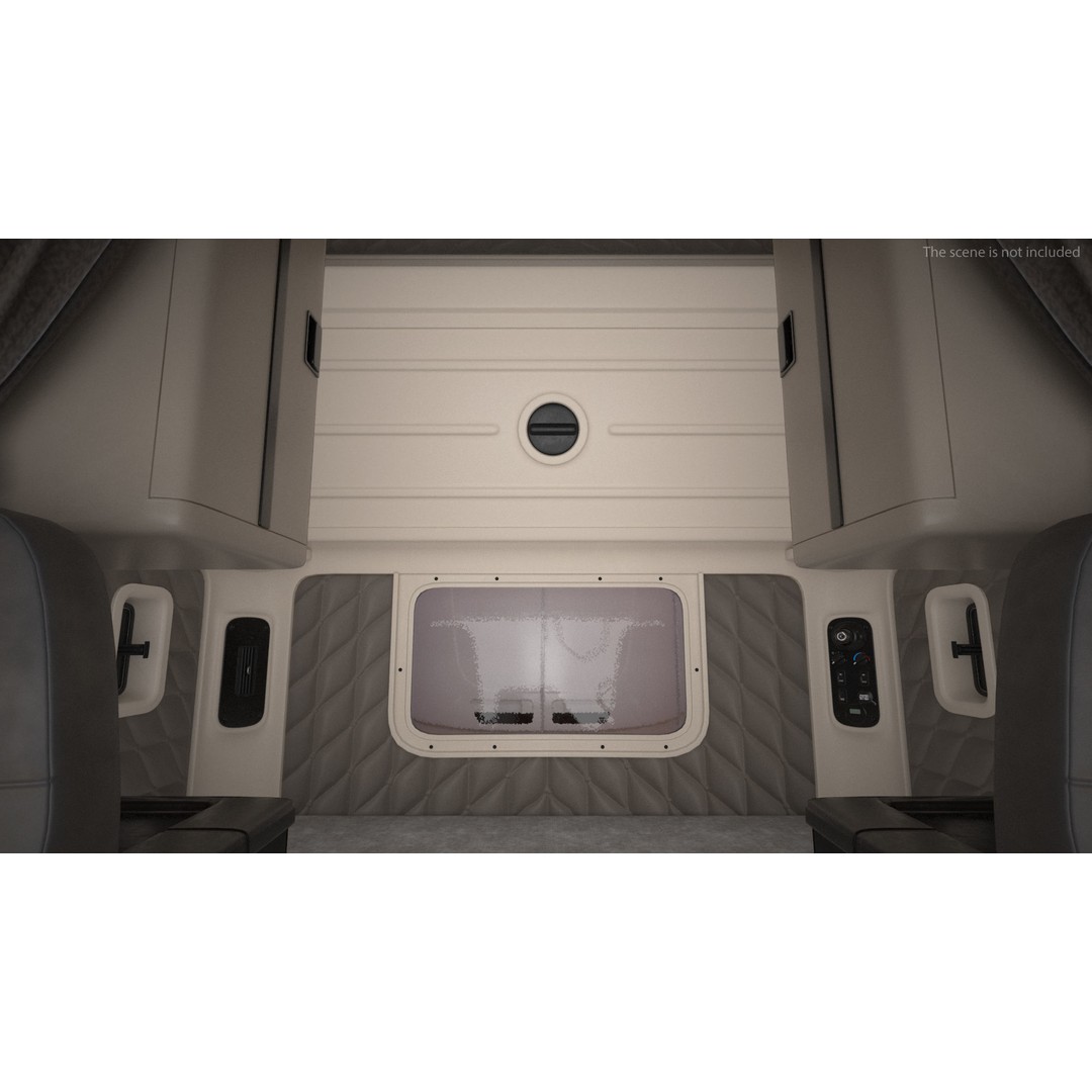 Freightliner Truck 3D Model – Rigged Reefer Trailer for Animation - View 20
