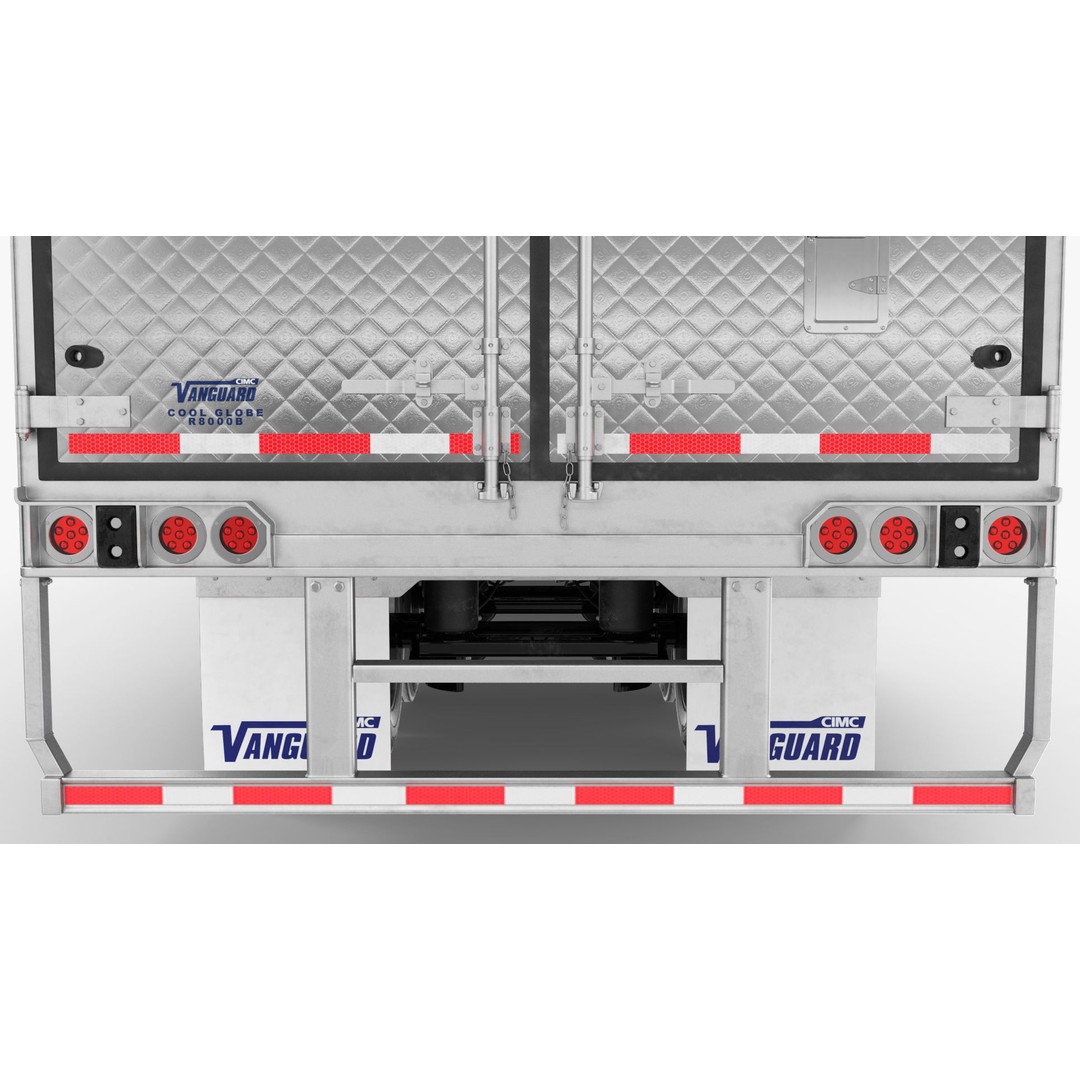 Freightliner Truck 3D Model – Rigged Reefer Trailer for Animation - View 59