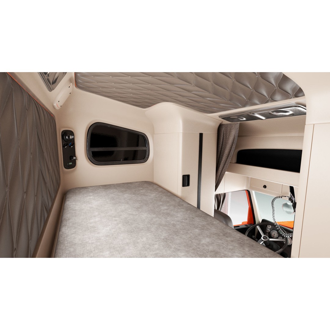 Freightliner Truck 3D Model – Rigged Reefer Trailer for Animation - View 69
