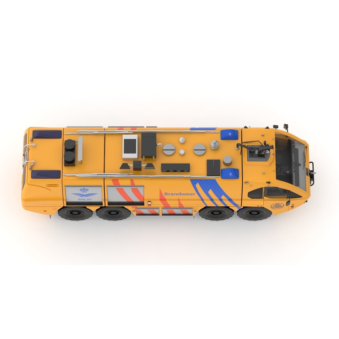 E-One Titan Crash Tender 3D Model – Detailed Fire Truck, FBX, OBJ - View 11