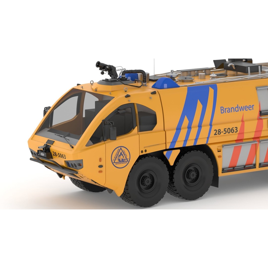 E-One Titan Crash Tender 3D Model – Detailed Fire Truck, FBX, OBJ - View 12