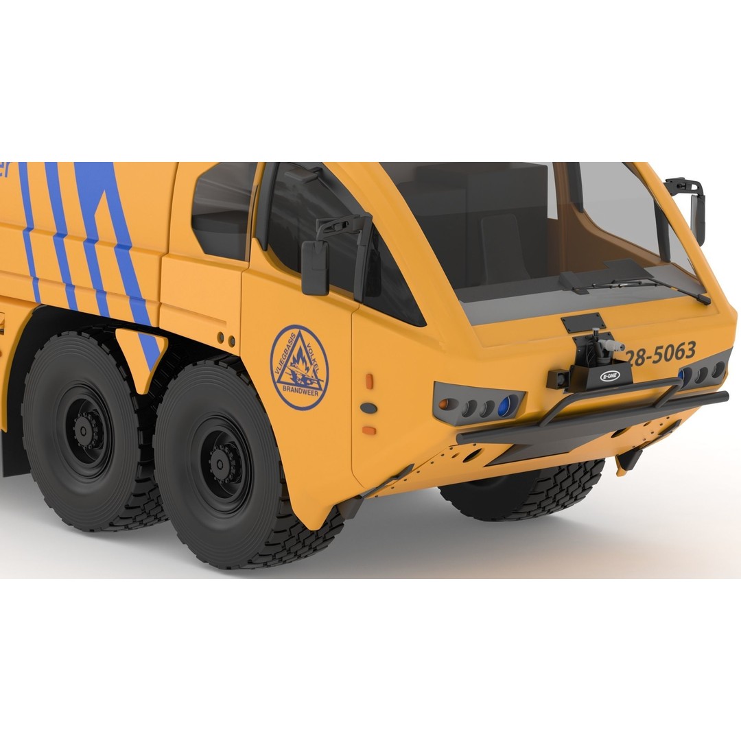 E-One Titan Crash Tender 3D Model – Detailed Fire Truck, FBX, OBJ - View 14