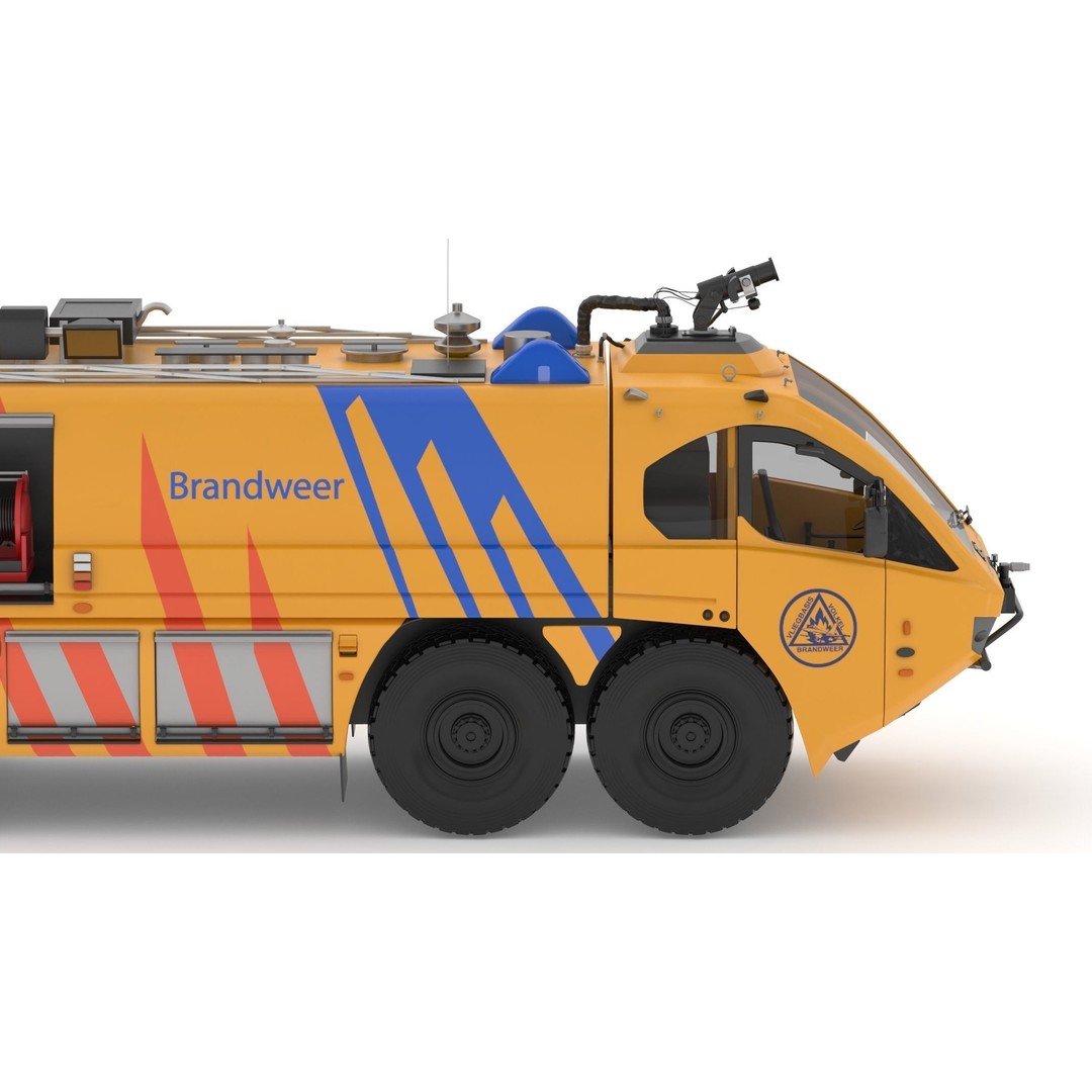 E-One Titan Crash Tender 3D Model – Detailed Fire Truck, FBX, OBJ - View 15