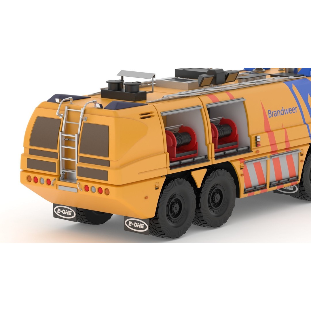 E-One Titan Crash Tender 3D Model – Detailed Fire Truck, FBX, OBJ - View 16