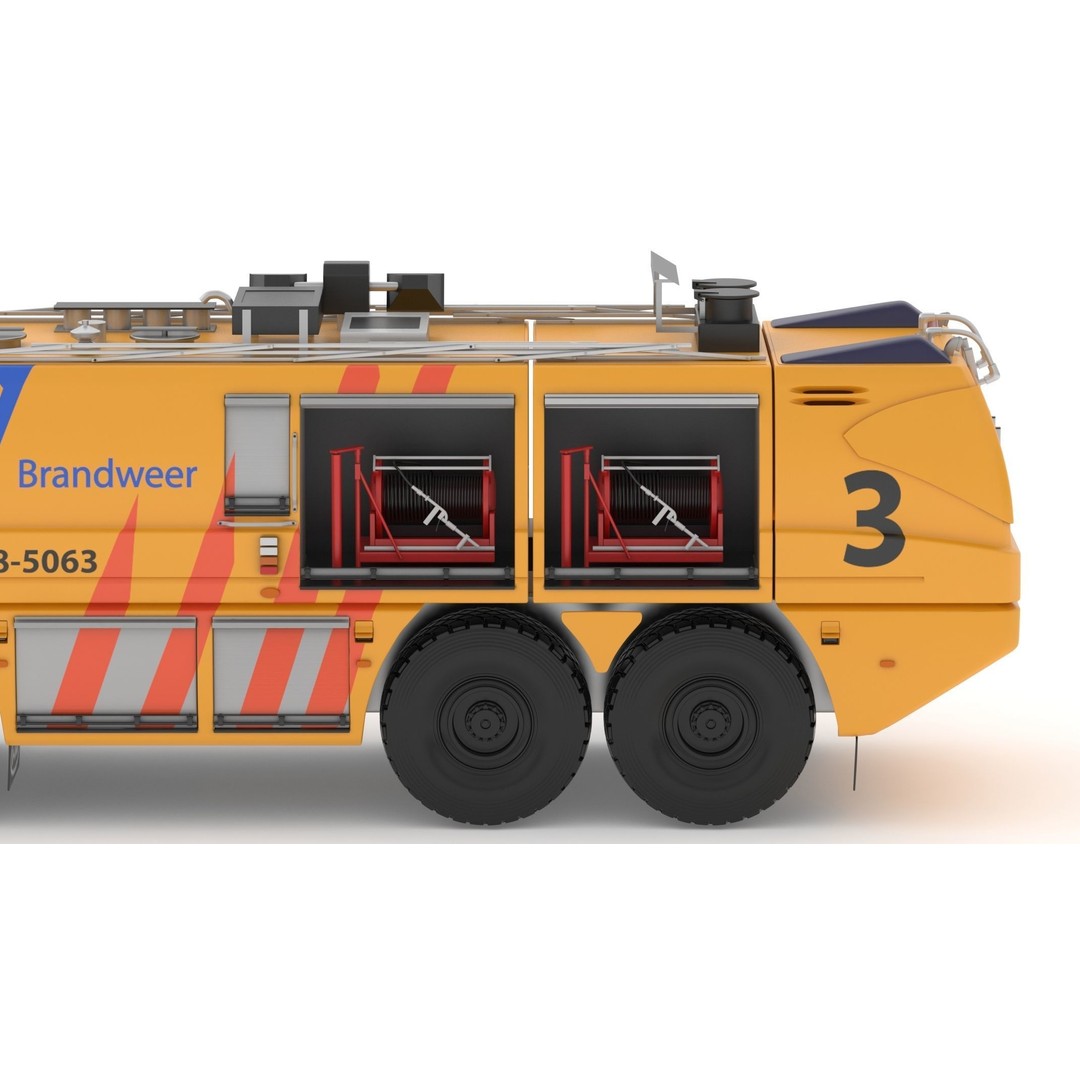 E-One Titan Crash Tender 3D Model – Detailed Fire Truck, FBX, OBJ - View 19