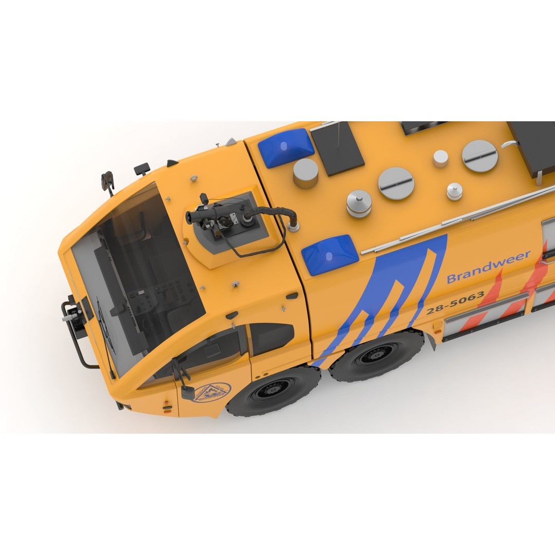 E-One Titan Crash Tender 3D Model – Detailed Fire Truck, FBX, OBJ - View 20