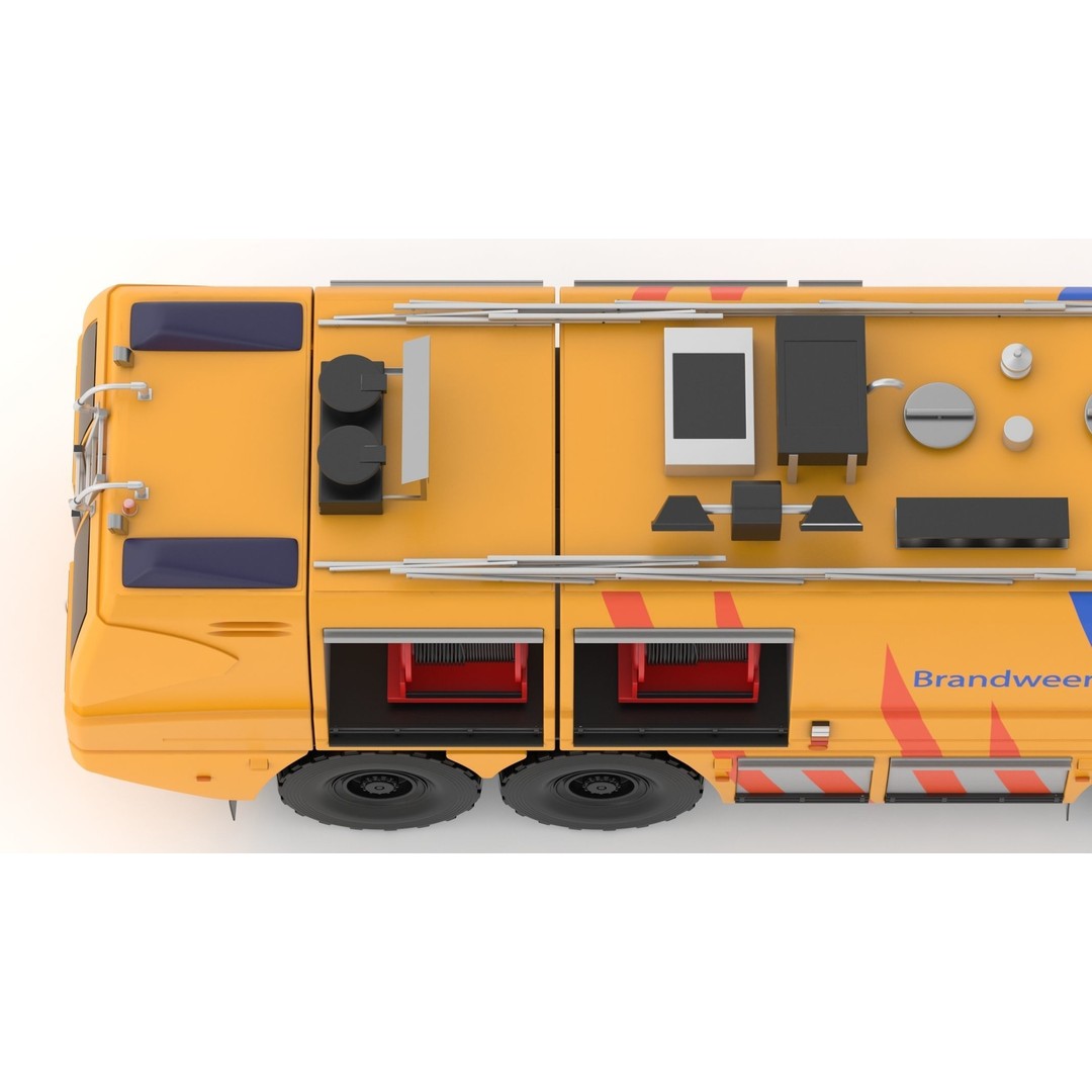 E-One Titan Crash Tender 3D Model – Detailed Fire Truck, FBX, OBJ - View 21