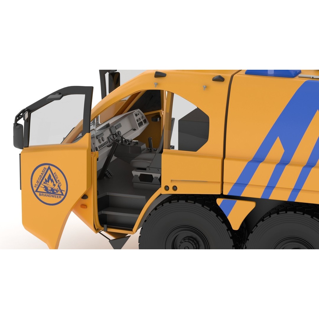 E-One Titan Crash Tender 3D Model – Detailed Fire Truck, FBX, OBJ - View 23