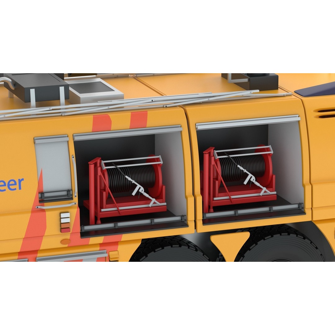 E-One Titan Crash Tender 3D Model – Detailed Fire Truck, FBX, OBJ - View 24