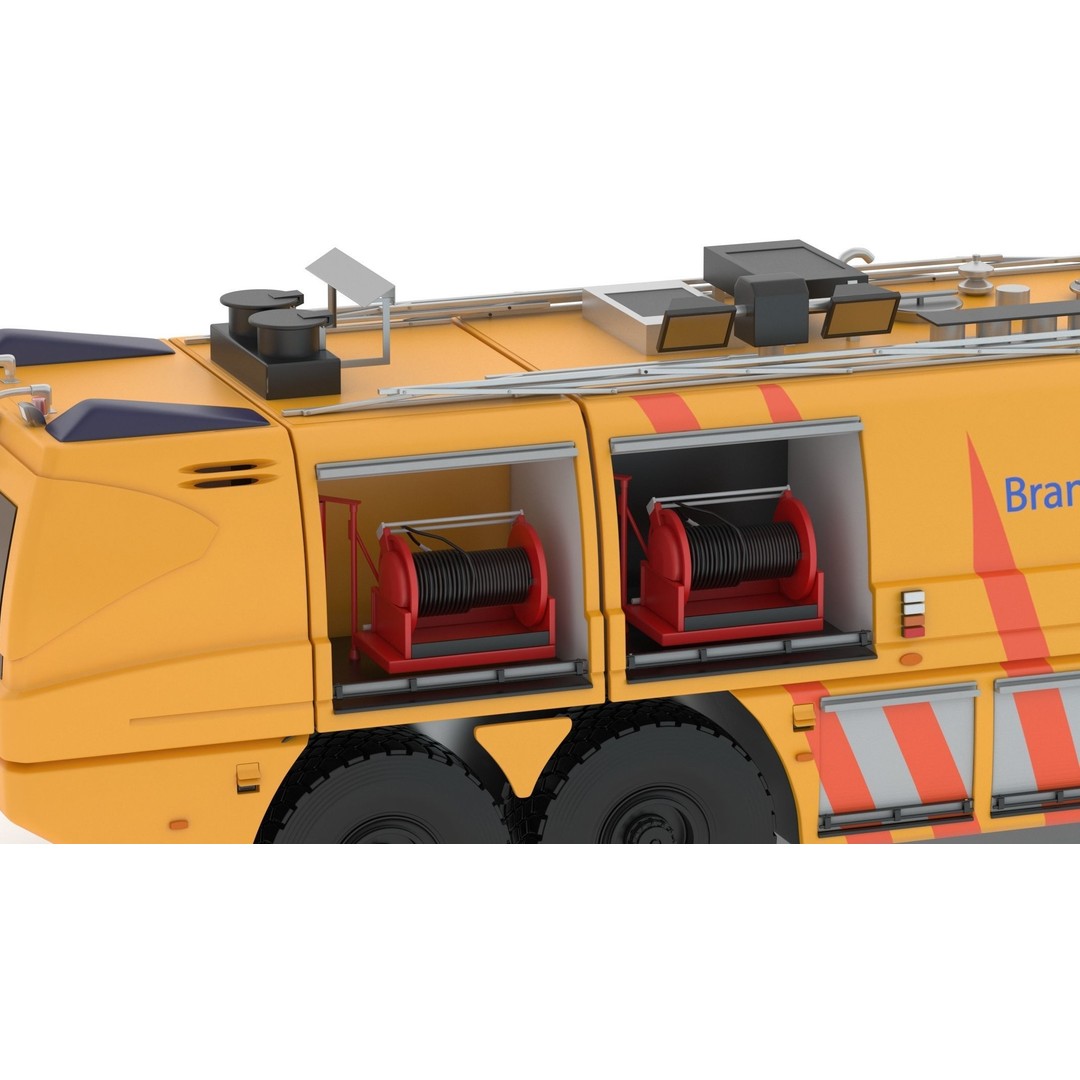 E-One Titan Crash Tender 3D Model – Detailed Fire Truck, FBX, OBJ - View 25