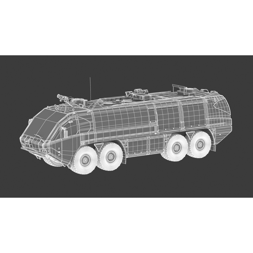 E-One Titan Crash Tender 3D Model – Detailed Fire Truck, FBX, OBJ - View 26